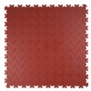 Pvc kliktegel diamant steenrood 50x50cm