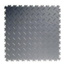 Pvc kliktegel diamant donkergrijs 50x50cm