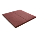 Speelplaatstegel 100x100x6,5cm rood