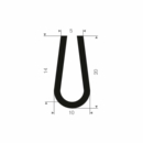 Volrubber u-profiel 5mm