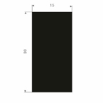 Volrubberband 30x15mm