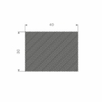 Mosrubberband 40x30mm