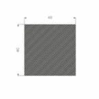 Mosrubberband 40x40mm