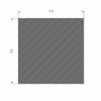 Mosrubberband 50x50mm