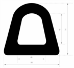 Fenderprofiel 80x75mm