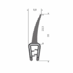 Klemprofiel 1-2.5mm (hoogte 33mm)