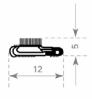 Raamprofiel met metaal per lengte