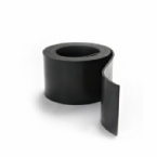 Rubberstrip 70x2mm zwart
