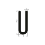 Volrubber u-profiel 4mm